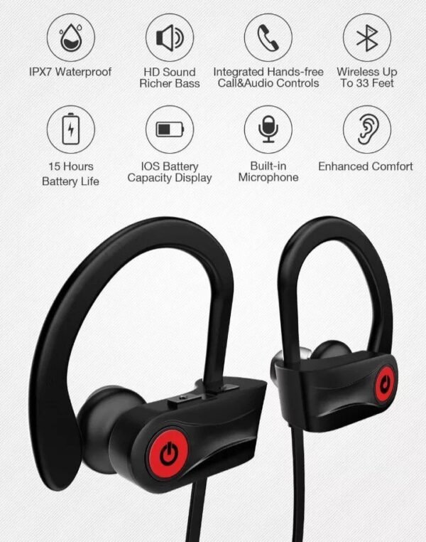 Otium Bluetooth Earbuds Wireless Headphones Bluetooth Headphones, Sports Earbuds - Image 4