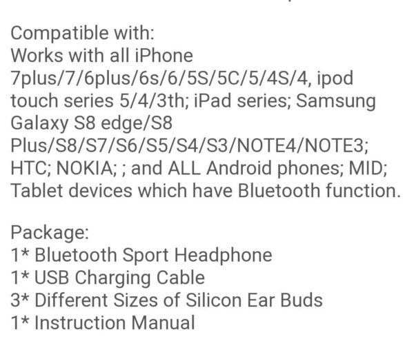 Otium Bluetooth Earbuds Wireless Headphones Bluetooth Headphones, Sports Earbuds - Image 7