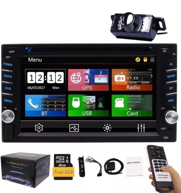 Double Din Car Stereo GPS Navigation System DVD Player Bluetooth 2 Din Car Radio - Image 3