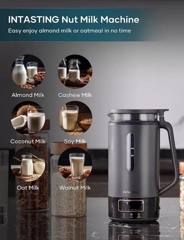 AUTOMATIC NUT MILK MAKER Glass Inner Homemade Grain Machine Delay Boil Water - Image 2