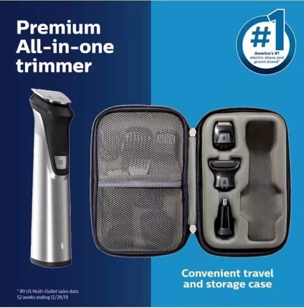 Philips Norelco Multi Groomer - 25 Piece Mens Grooming Kit for Beard, Body. - Image 6