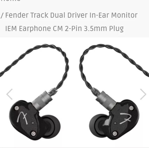Fender Track Dual Driver In-Ear Monitor IEM Earphone CM 2-Pin 3.5mm Plug - Image 2