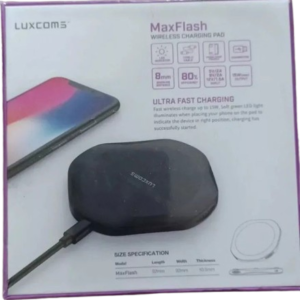 Luxcoms Maxflash Wireless Charging Pad USB Type-C 15W Output